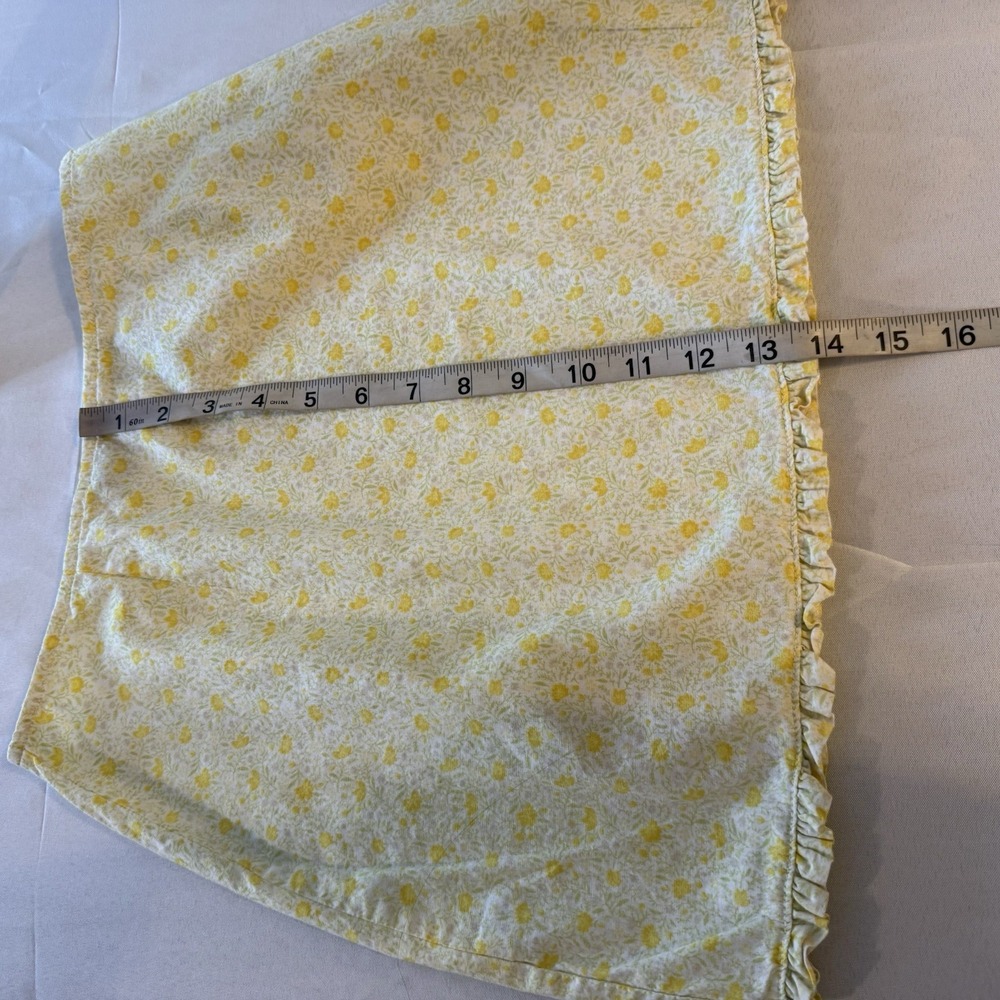 Retro Express Yellow Floral Cotton Cottagecore Mini Skirt‎ Size 3/4 (Small) - Picture 9 of 9